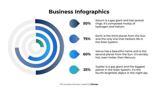 Business-Infografiken Präsentationsvorlage