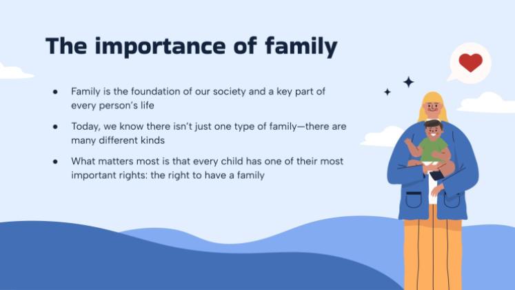 Types of Families presentation template 