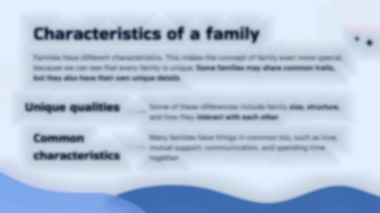 Types of Families presentation template 