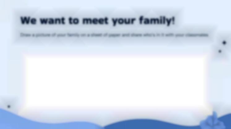 Types of Families presentation template 