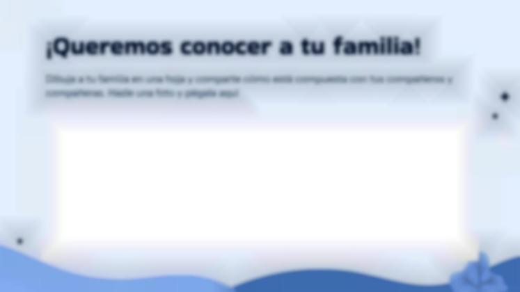 Plantilla de presentación Tipos de familias