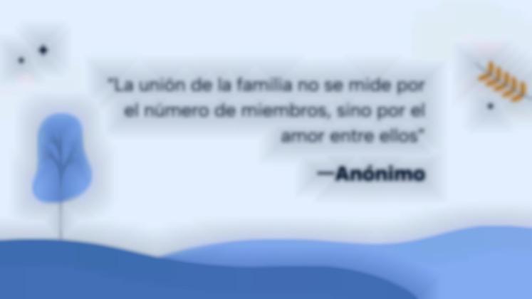 Plantilla de presentación Tipos de familias