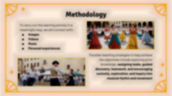 Situation d'apprentissage : Danses espagnoles Modèles de présentation