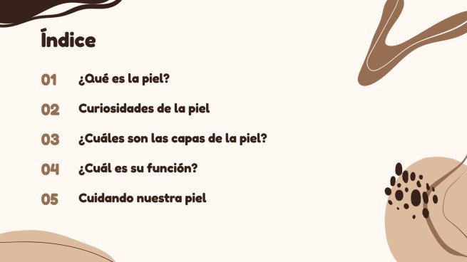 Plantilla de presentación El órgano más grande del cuerpo: la piel