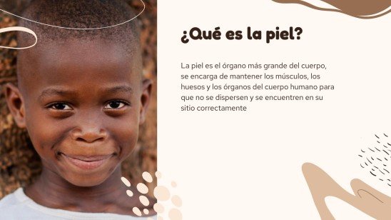 Plantilla de presentación El órgano más grande del cuerpo: la piel