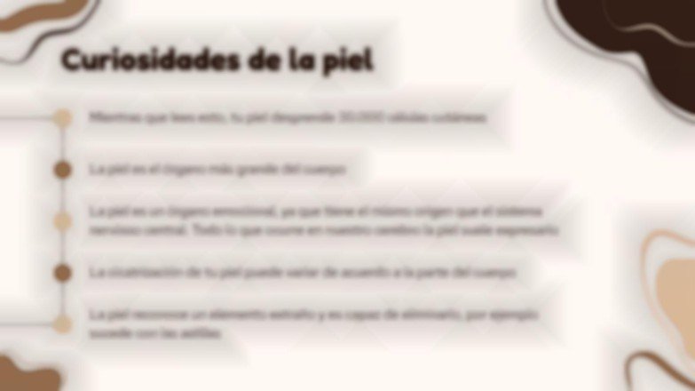 Plantilla de presentación El órgano más grande del cuerpo: la piel