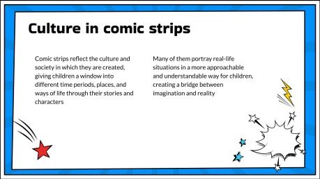 코믹 스트립 프레젠테이션 템플릿