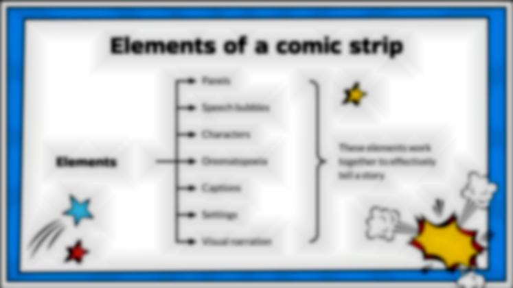 코믹 스트립 프레젠테이션 템플릿