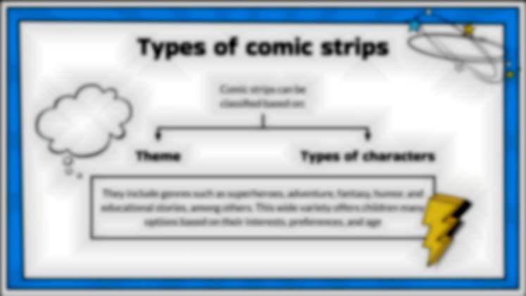 코믹 스트립 프레젠테이션 템플릿