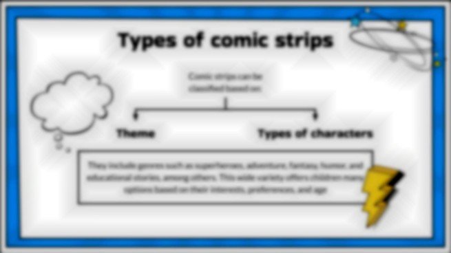 코믹 스트립 프레젠테이션 템플릿
