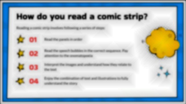 코믹 스트립 프레젠테이션 템플릿