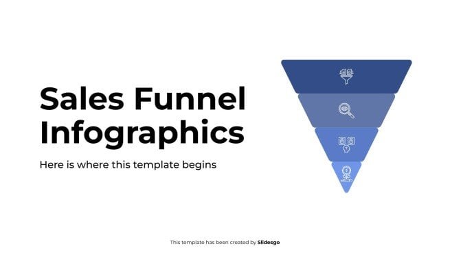 Sales Funnel infographics presentation template 