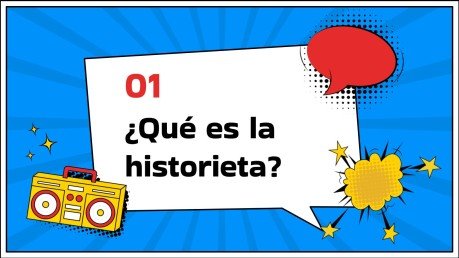 Plantilla de presentación La historieta