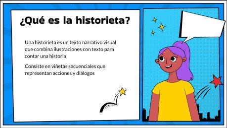 Plantilla de presentación La historieta