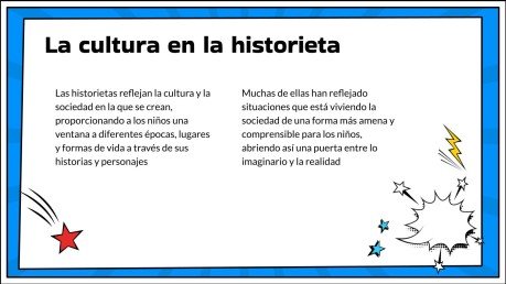 Plantilla de presentación La historieta