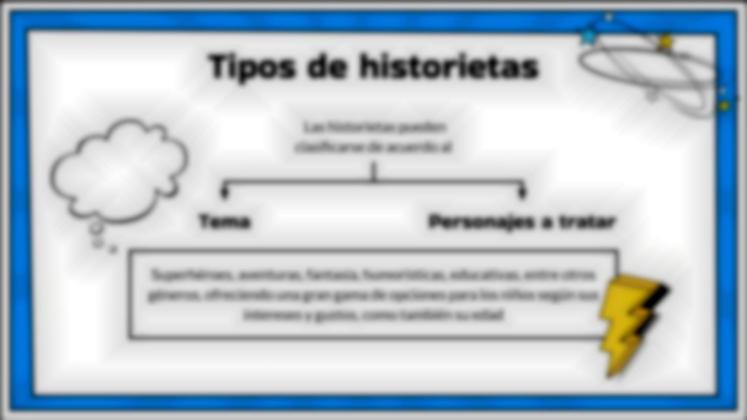 Plantilla de presentación La historieta