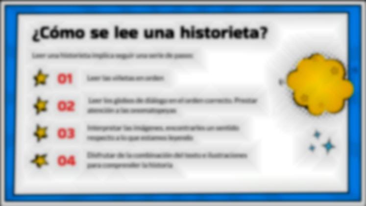 Plantilla de presentación La historieta