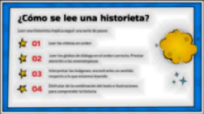 Plantilla de presentación La historieta