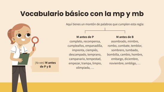 Plantilla de presentación Ortografía mp y mb