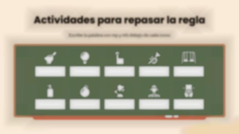 Plantilla de presentación Ortografía mp y mb