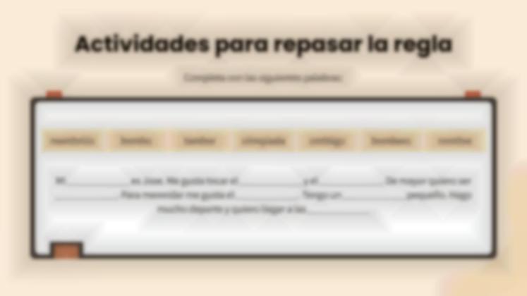 Plantilla de presentación Ortografía mp y mb