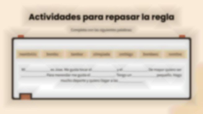 Plantilla de presentación Ortografía mp y mb