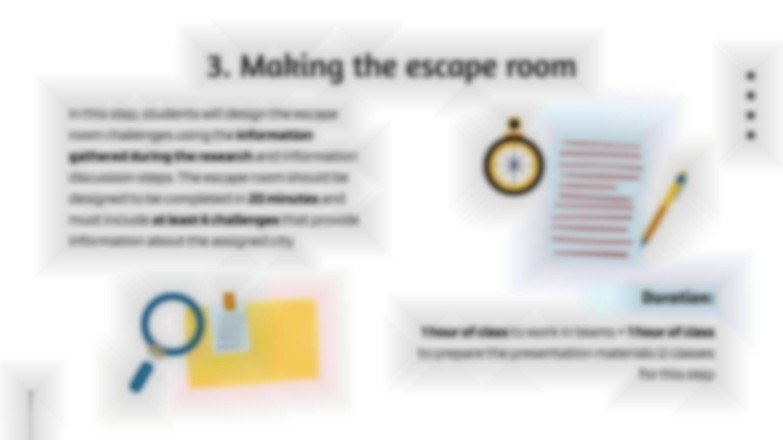 스페인 도시: 방탈출 활동 프레젠테이션 템플릿