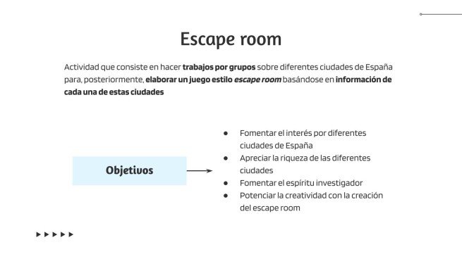 Plantilla de presentación Ciudades de España: Actividad de Escape Room