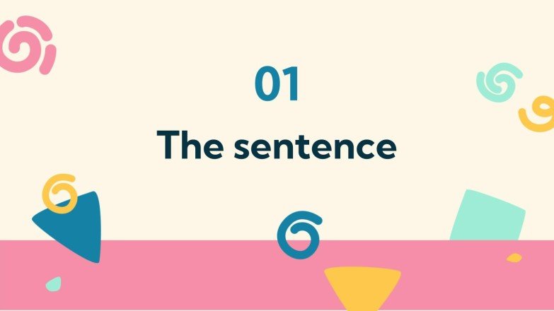 주어와 술어는 무엇입니까? 프레젠테이션 템플릿