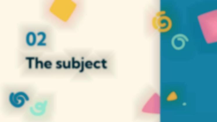 주어와 술어는 무엇입니까? 프레젠테이션 템플릿