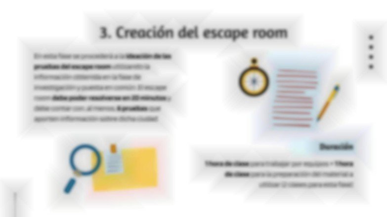 Plantilla de presentación Ciudades de España: Actividad de Escape Room