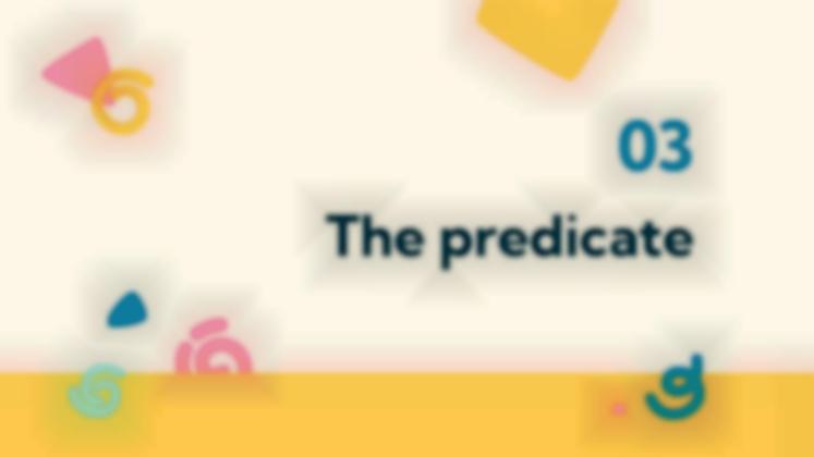 주어와 술어는 무엇입니까? 프레젠테이션 템플릿