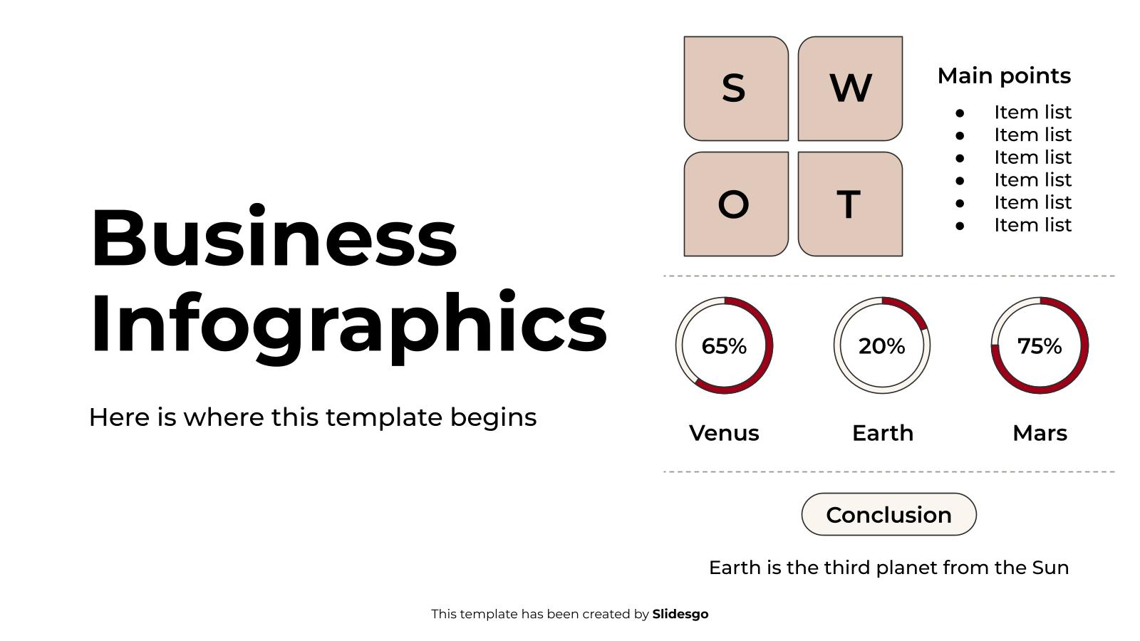 Business Infographics presentation template 