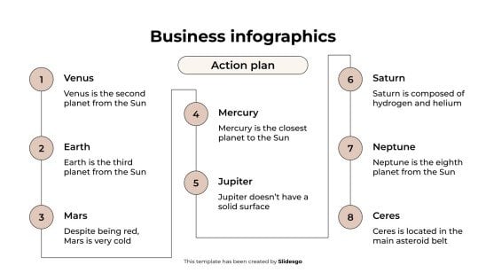 Business-Infografiken Präsentationsvorlage