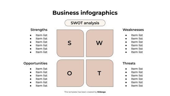 Business-Infografiken Präsentationsvorlage