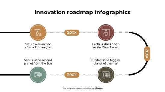 Innovation Roadmap Infographics presentation template 