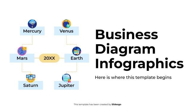 Geschäftsdiagramm-Infografiken Präsentationsvorlage