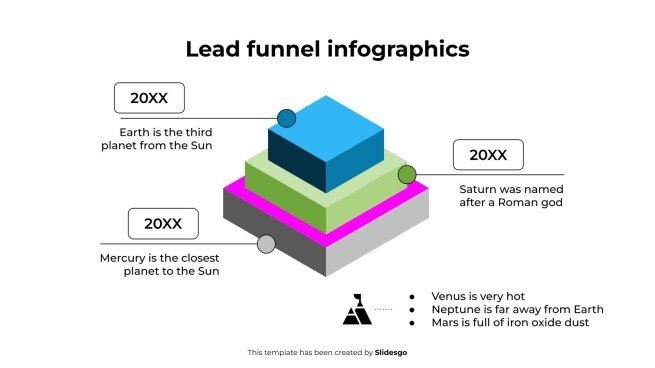 Lead Funnel Infographics presentation template 