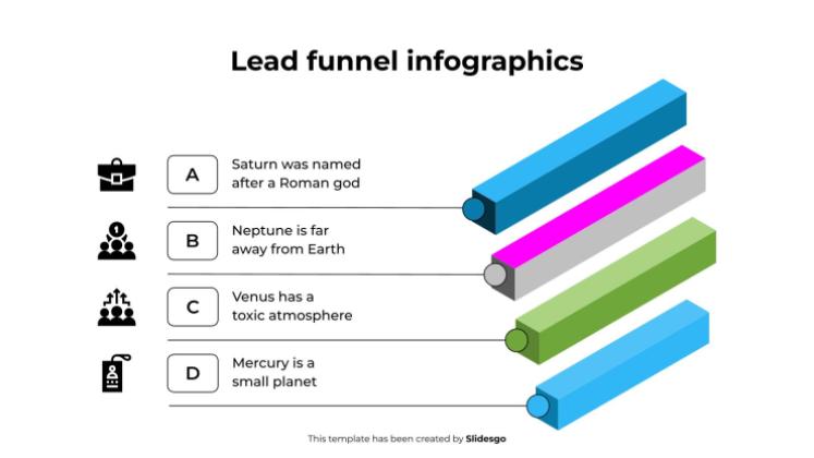 Lead Funnel Infographics presentation template 