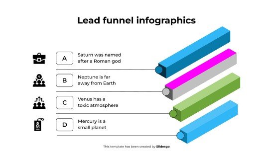 Lead Funnel Infographics presentation template 
