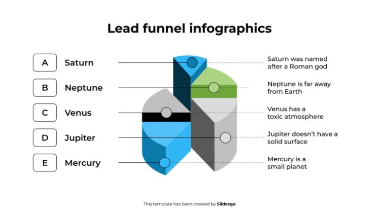 Lead Funnel Infographics presentation template 