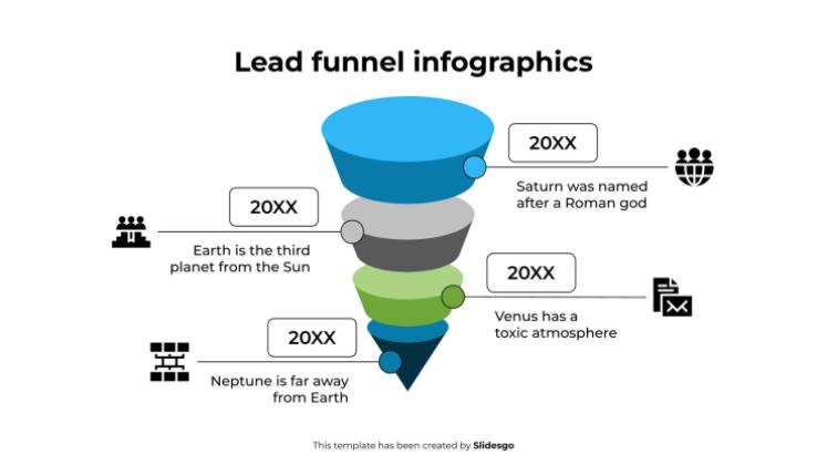Lead Funnel Infographics presentation template 