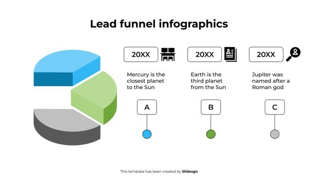 Lead Funnel Infographics presentation template 