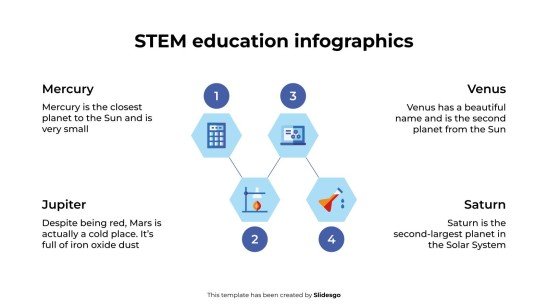 Plantilla de presentación Infografías de educación STEM