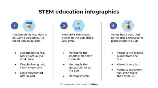 Plantilla de presentación Infografías de educación STEM