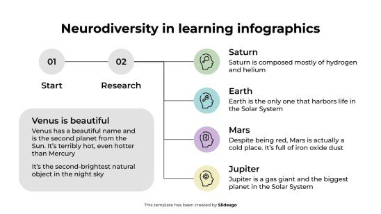 Neurodiversity in Learning Infographics presentation template 