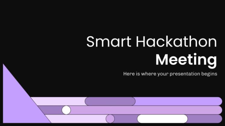 Smart Hackathon Meeting presentation template 