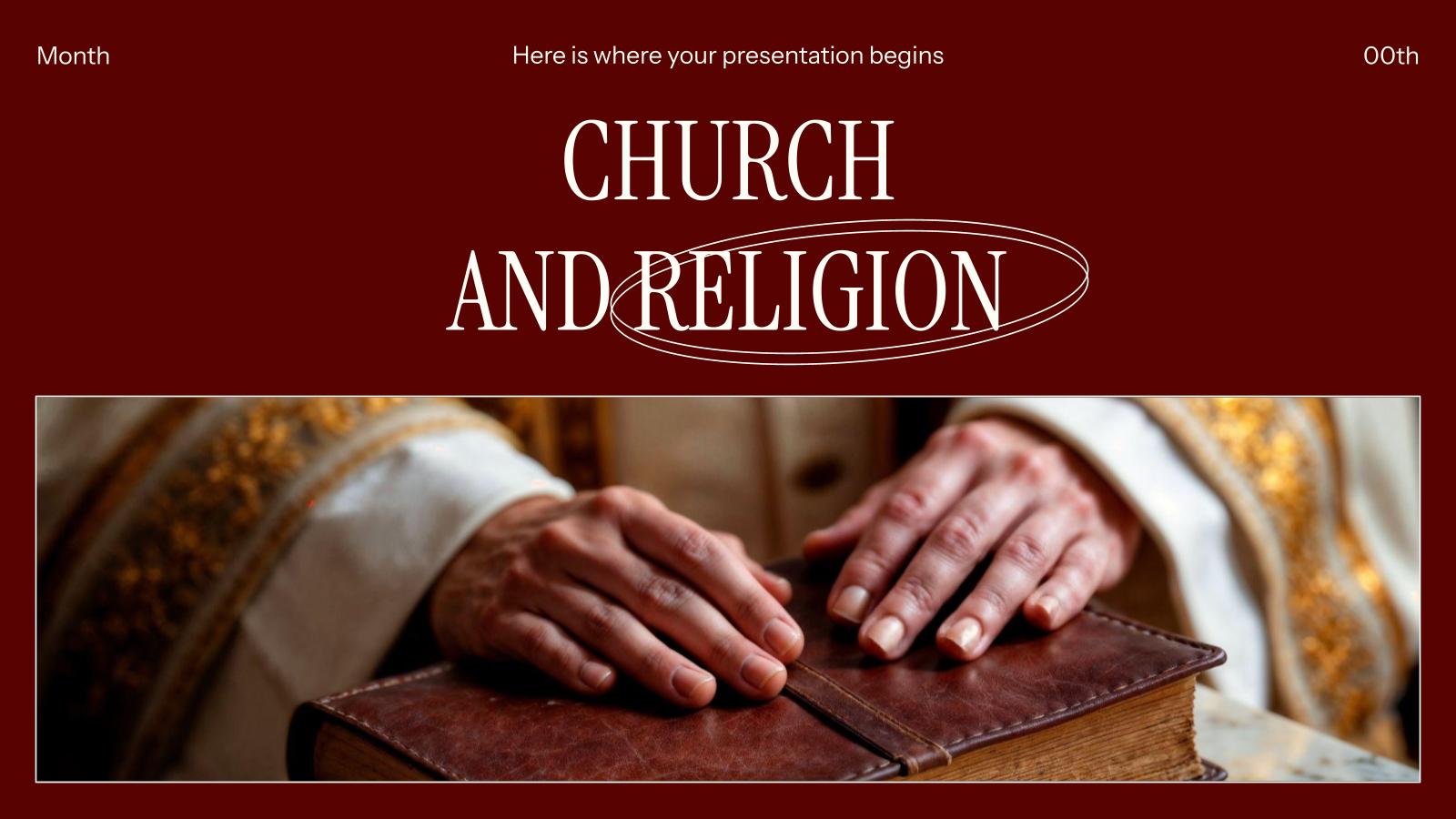 Church and Religion presentation template 