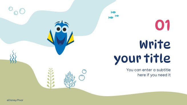 Findet Nemo Präsentationsvorlage