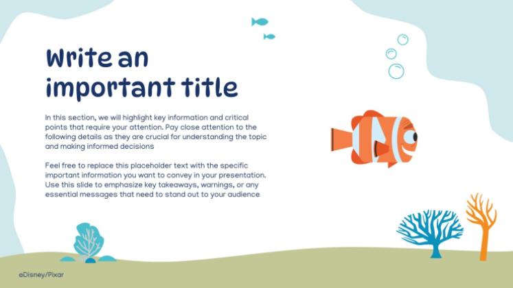 Findet Nemo Präsentationsvorlage